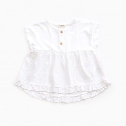 Top broderie anglaise blanc...